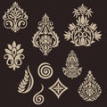 Indian traditional flower motif background