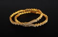 Indian Traditional Gold Bangles Royalty Free Stock Photo