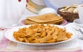 Indian Healthy Deep Fried Soya Chips Tea time Snack Royalty Free Stock Photo