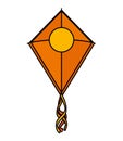 indian traditional kite flying icon