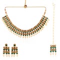 Indian traditional Kundan jewellery set Royalty Free Stock Photo