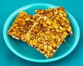 Indian Traditional Popular Sweet Food Chikki Royalty Free Stock Photo