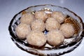 Indian traditional Rava ladoo or Semolina Ladoo Or Rawa Ladu Royalty Free Stock Photo