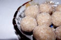 Indian traditional Rava ladoo or Semolina Ladoo Or Rawa Ladu Royalty Free Stock Photo