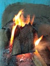 Indian traditional stove also referred as `chulha`.