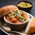 Indian breakfast Pav bhaji