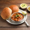 Indian breakfast Pav bhaji