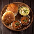 Indian breakfast Pav bhaji