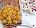 Indian Traditional Sweet Food Desi Ghee Ki Pheni Royalty Free Stock Photo
