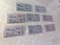 Indian train tickets in older days