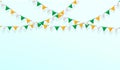 Indian Tri Color Flags Garland Bunting Hanging Decoration