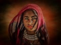 Indian tribal girl from Pushkar
