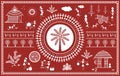 Indian tribal Painting. Warli Painting