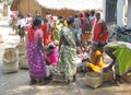 Indian tribal women at the market