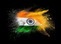 Indian Tricolor flag background for Republic or Independence day.