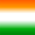 Indian tricolour flag gradient for background. Tri color gradient vector of orange, white and green colour for background.