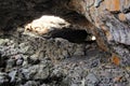 Indian Tunnel Cave in Craters of the Moon National Monument, Idaho, USA Royalty Free Stock Photo