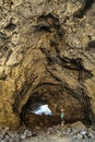 Indian Tunnel Cave in Craters of the Moon National Monument, Idaho, USA Royalty Free Stock Photo