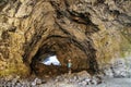 Indian Tunnel Cave in Craters of the Moon National Monument, Idaho, USA
