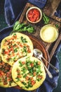 Indian Uttapam pancakes