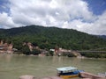 Indian valley Rishikesh with Ram jhula Royalty Free Stock Photo