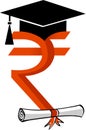 Indian value graduation Royalty Free Stock Photo