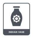 indian vase icon in trendy design style. indian vase icon isolated on white background. indian vase vector icon simple and modern Royalty Free Stock Photo