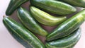 Indian vegetable green pointed gourd