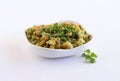 Indian Vegetarian Food Cauliflower and Peas Curry Royalty Free Stock Photo