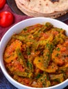 Indian vegetarian meal - North Indian main course Royalty Free Stock Photo