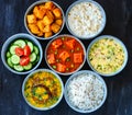 Indian vegetarian platter for mains