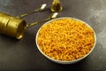 Indian vegetarian spicy  snack foods-Aloo Bhjuia Royalty Free Stock Photo