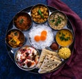 Indian vegetarian thali - Punjabi main course
