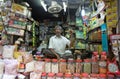 Indian vendor at the New Market, Kolkata, India