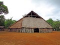 Indian village on Amazon river, Peru, South America Royalty Free Stock Photo