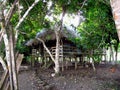 Indian village on Amazon river, Peru, South America Royalty Free Stock Photo