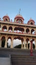Indian village a famous gate shri shegaon region in india