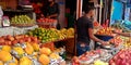 indian village farmers produce fruits store