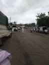 Indian village how the roads looking means there& x27;s no crowds not anymore problem of traffics looking peace in Town