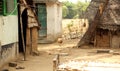 Indian village huts