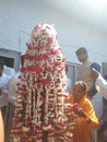 Indian village marriage tradition groom is ready to go