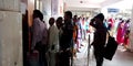 Indian village patient crowd at government hospital