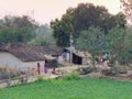 Indian village scene ,village life