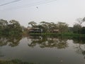 Indian village site seen pond house.