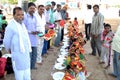 Indian villagers blessing young girls Royalty Free Stock Photo