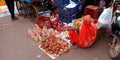 indian villagers selling handmade item during dussehra festival in india oct 2019