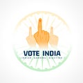 indian voters day background with ashoka chakra design Royalty Free Stock Photo