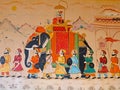 Indian wall painting in Gujarat