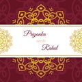 Indian wedding card invitation for web and print. You are cordially invited to the wedding. Wedding card template with decorative