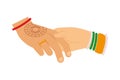Indian Wedding Hands Couple Unity Traditional Royalty Free Stock Photo